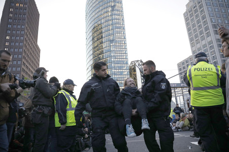 Extinction Rebellion Protestaktion in Berlin