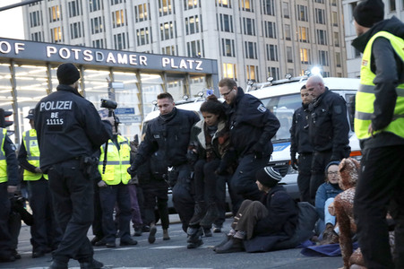 Extinction Rebellion Protestaktion in Berlin