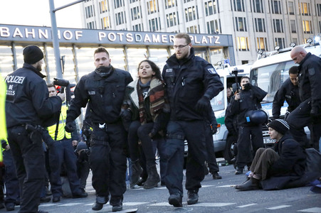Extinction Rebellion Protestaktion in Berlin