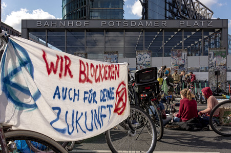 Extinction Rebellion Protestaktion in Berlin