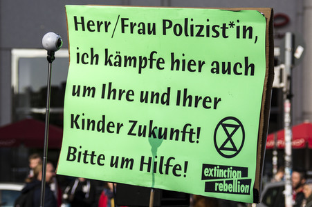Extinction Rebellion Protestaktion in Berlin