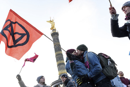 Extinction Rebellion Protestaktion in Berlin