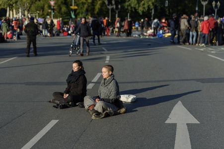 Extinction Rebellion Protestaktion in Berlin