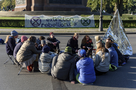 Extinction Rebellion Protestaktion in Berlin