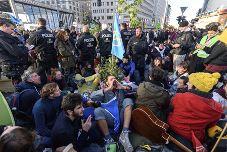 Extinction Rebellion Protestaktion in Berlin