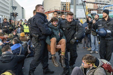 Extinction Rebellion Protestaktion in Berlin
