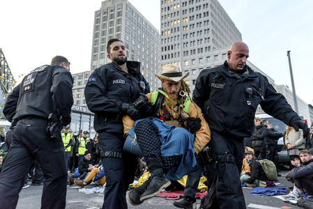 Extinction Rebellion Protestaktion in Berlin