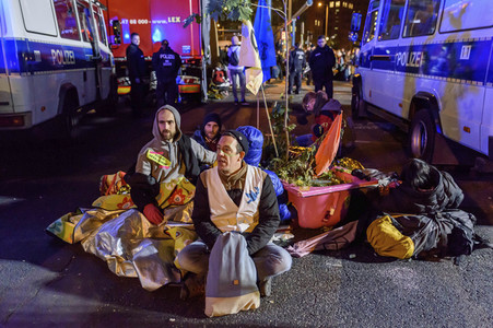 Extinction Rebellion Protestaktion in Berlin