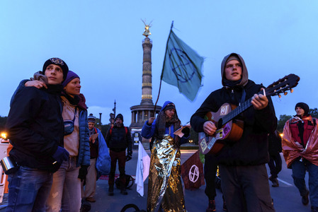 Extinction Rebellion Protestaktion in Berlin