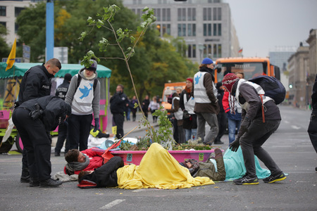 Extinction Rebellion Protestaktion in Berlin
