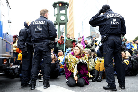 Extinction Rebellion Protestaktion in Berlin