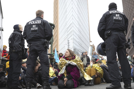 Extinction Rebellion Protestaktion in Berlin
