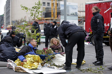 Extinction Rebellion Protestaktion in Berlin