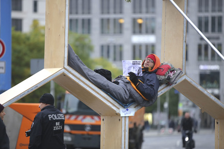 Extinction Rebellion Protestaktion in Berlin