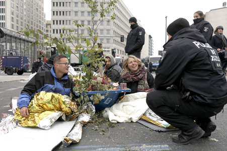 Extinction Rebellion Protestaktion in Berlin