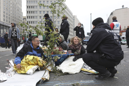Extinction Rebellion Protestaktion in Berlin
