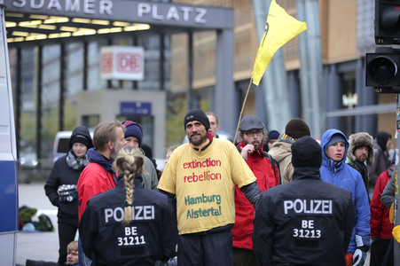 Extinction Rebellion Protestaktion in Berlin
