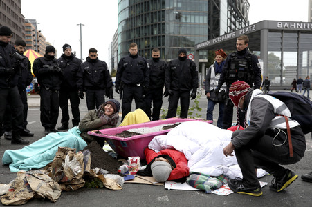 Extinction Rebellion Protestaktion in Berlin