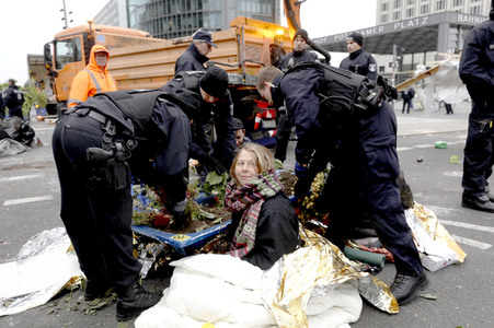 Extinction Rebellion Protestaktion in Berlin