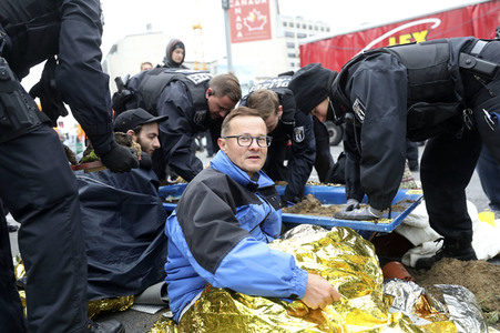 Extinction Rebellion Protestaktion in Berlin