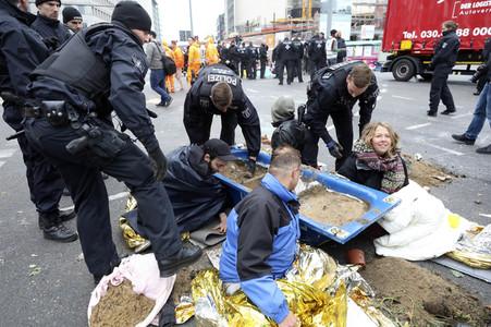 Extinction Rebellion Protestaktion in Berlin