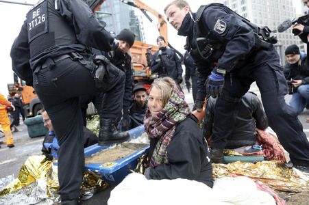 Extinction Rebellion Protestaktion in Berlin