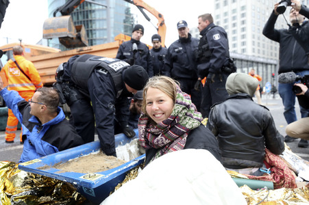 Extinction Rebellion Protestaktion in Berlin