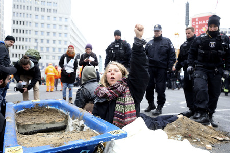 Extinction Rebellion Protestaktion in Berlin