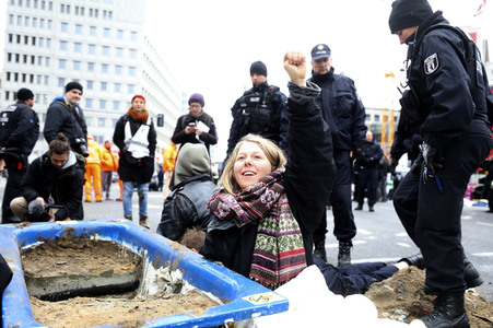 Extinction Rebellion Protestaktion in Berlin