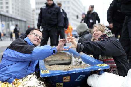 Extinction Rebellion Protestaktion in Berlin