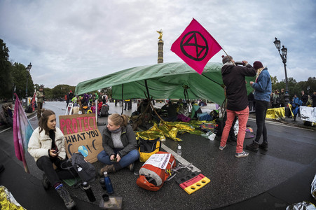 Extinction Rebellion Protestaktion in Berlin