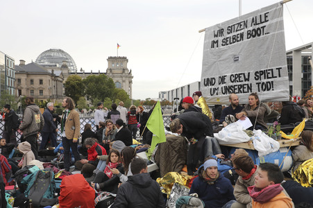 Extinction Rebellion Protestaktion in Berlin