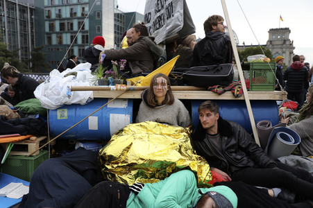 Extinction Rebellion Protestaktion in Berlin