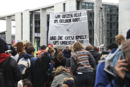 Extinction Rebellion Protestaktion in Berlin
