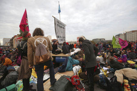 Extinction Rebellion Protestaktion in Berlin