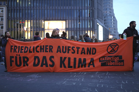 Extinction Rebellion Protestaktion in Berlin