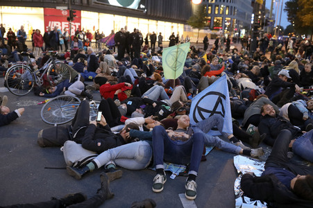 Extinction Rebellion Protestaktion in Berlin