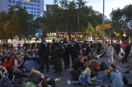 Extinction Rebellion Protestaktion in Berlin