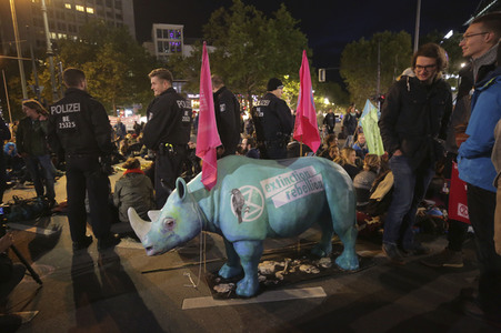 Extinction Rebellion Protestaktion in Berlin