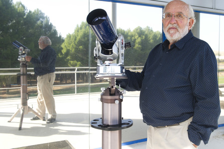 Pressetermin mit Nobelpreisträger Michel Mayor in Torrejón de Ardoz