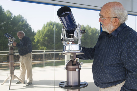 Pressetermin mit Nobelpreisträger Michel Mayor in Torrejón de Ardoz