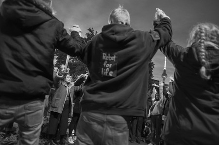 Extinction Rebellion Protestaktion in Berlin