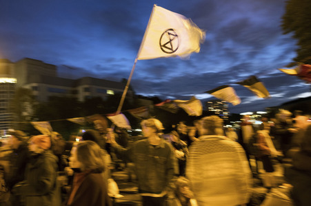 Extinction Rebellion Protestaktion in Berlin