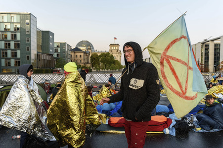 Extinction Rebellion Protestaktion in Berlin