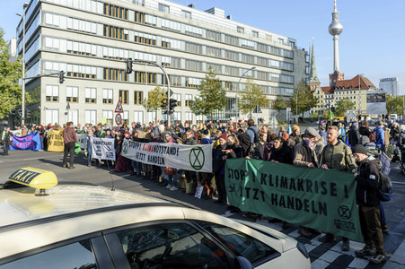 Extinction Rebellion Protestaktion in Berlin
