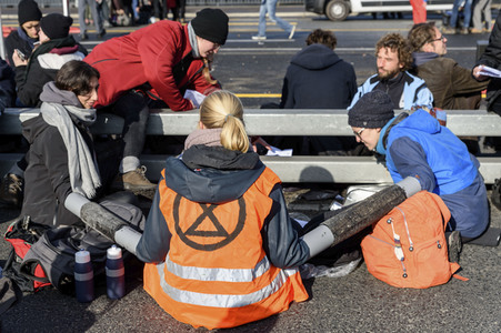 Extinction Rebellion Protestaktion in Berlin