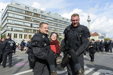 Extinction Rebellion Protestaktion in Berlin