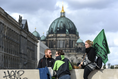 Extinction Rebellion Protestaktion in Berlin