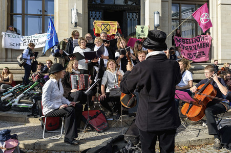 Extinction Rebellion Protestaktion in Berlin