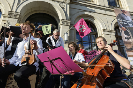 Extinction Rebellion Protestaktion in Berlin